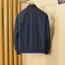 Moncler Men’s Stand‑Collar Bomber Jacket, Black, Navy & Army Green #A67894