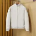 Moncler Men’s Stand‑Collar Lightweight Full‑Zip Down Jacket, Navy, Black & White #A67888