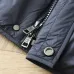 Moncler Men’s Stand‑Collar Shirt‑Style Light Down Jacket, Black & Navy Blue #A67887