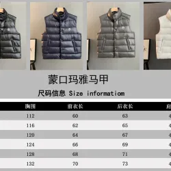Moncler Stand Collar Sleeveless Down Vest Puffer Gilet #A68992