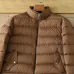 Moncler Stand‑Collar Quilted Down Puffer Jacket, Brown & Navy Blue #A67880
