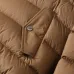 Moncler Stand‑Collar Quilted Down Puffer Jacket, Brown & Navy Blue #A67880