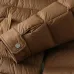 Moncler Stand‑Collar Quilted Down Puffer Jacket, Brown & Navy Blue #A67880