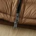 Moncler Stand‑Collar Quilted Down Puffer Jacket, Brown & Navy Blue #A67880