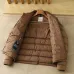Moncler Stand‑Collar Quilted Down Puffer Jacket, Brown & Navy Blue #A67880