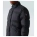 Moncler Stand‑collar Button‑zip Down Jacket, Black #A68485