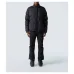 Moncler Stand‑collar Button‑zip Down Jacket, Black #A68485