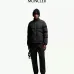 Moncler Stand‑collar Button‑zip Down Jacket, Black #A68485