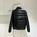 Moncler Stand‑collar Quilted Down Jacket, Black / Army Green #A68483