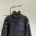 Moncler Stand‑collar Quilted Down Jacket, Black / Army Green #A68483