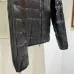 Moncler Stand‑collar Quilted Down Jacket, Black / Army Green #A68483