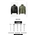 Moncler Stand‑collar Quilted Down Jacket, Black / Army Green #A68483