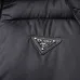 Prada Hooded Puffer Jacket Winter Warm Thick Quilted Coat, Black, Navy Blue, Khaki #A68165