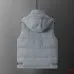 Prada Hooded Wool‑Blend Puffer Vest Men Sleeveless Gilet Outerwear, Camel Brown, Light Gray #A68168