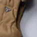 Prada Hooded Wool‑Blend Puffer Vest Men Sleeveless Gilet Outerwear, Camel Brown, Light Gray #A68168