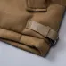Prada Hooded Wool‑Blend Puffer Vest Men Sleeveless Gilet Outerwear, Camel Brown, Light Gray #A68168