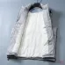 Prada Stand‑Collar Puffer Gilet Men Warm Sleeveless Vest Outerwear, Black, Light Gray, Navy Blue #A68167