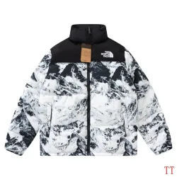 The North Face 4th Gen Snow Mountain Print Stand Collar Puffer Cotton Jacket Unisex #A68986