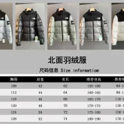The North Face Hooded Color Block Puffer Down Jacket Unisex #A68981