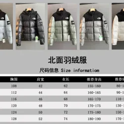 The North Face Hooded Color Block Puffer Down Jacket Unisex #A68981