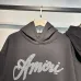 AMIRI Black Hoodie With Signature Script Logo For Timeless Streetwear Style #B54242
