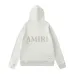 AMIRI Pullover Hoodie Embroidered Logo Off White Burgundy #A68799