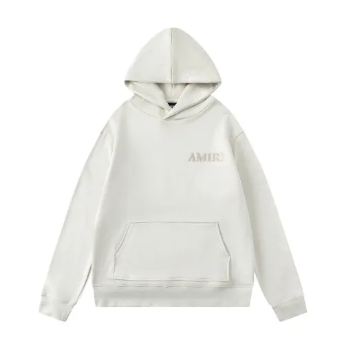 AMIRI Pullover Hoodie Embroidered Logo Off White Burgundy #A68799