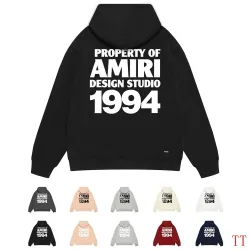Amiri 1994 Text Logo Graphic Pullover Hoodie Multi-color Options #A69066