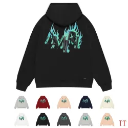 Amiri Bright Crystal Letter Graphic Pullover Hoodie Multi-color Options #A69073