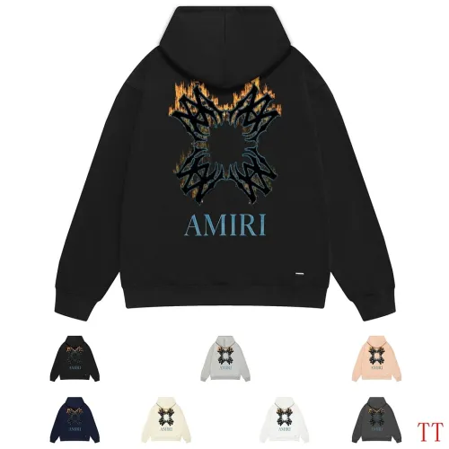 Amiri Burning Letter Badge Graphic Pullover Hoodie Multi-color Options #A69068