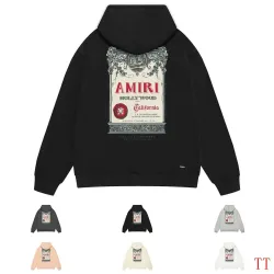Amiri Chateau Badge Label Graphic Pullover Hoodie Multi-color Options #A69082