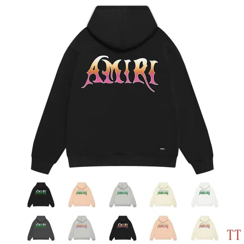 Amiri Gradient Logo Graphic Pullover Hoodie Multi-color Options #A69075