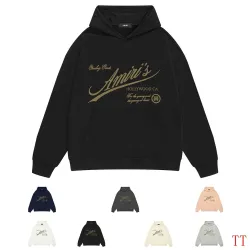 Amiri Hollywood Script Logo Pullover Hoodie Multi-color Options #A69078