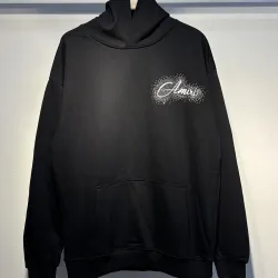 Amiri Rhinestone Cursive Letter Hoodie Men Oversized Hooded Sweatshirt #A67429