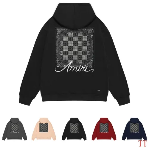 Amiri Rug Checkerboard Graphic Pullover Hoodie Multi-color Options #A69080