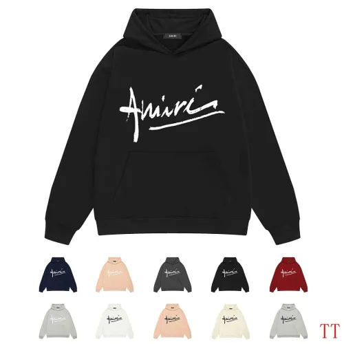 Amiri Signature Script Logo Pullover Hoodie Multi-color Options #A69084