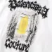 Balenciaga Graphic Print Full‑Zip Hoodie, White #A68228