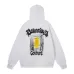 Balenciaga Graphic Print Full‑Zip Hoodie, White #A68228
