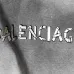 Balenciaga Metallic Tape Logo Vintage Washed Distressed Hoodie Multi‑Tone #A68212
