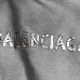 Balenciaga Metallic Tape Logo Vintage Washed Distressed Hoodie Multi‑Tone #A68212