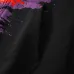 Balenciaga Purple Red Splash Graphic Full‑Zip Hoodie, Black #A68230