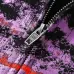 Balenciaga Purple Red Splash Graphic Full‑Zip Hoodie, Black #A68230