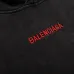 Balenciaga Red Embroidered Washed Distressed Pullover Hoodie Sweatshirt, Black #A67840