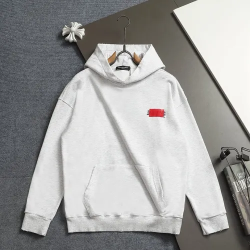Balenciaga Red Tape Logo Vintage Washed Distressed Hoodie White,Gray,Black #A68214