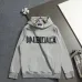 Balenciaga Tape Logo Vintage Washed Distressed Hoodie Gray,White,Black #A68206