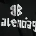 Balenciaga Tape Logo Vintage Washed Distressed Hoodie Gray,White,Black #A68206