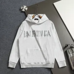 Balenciaga Tape Logo Vintage Washed Distressed Hoodie Gray,White,Black #A68206