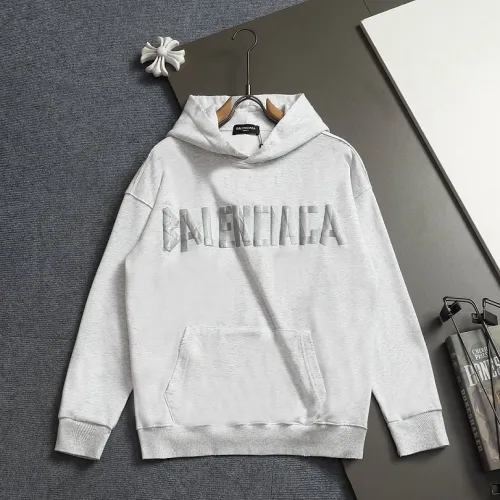 Balenciaga Tape Logo Vintage Washed Distressed Hoodie Gray,White,Black #A68206
