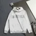 Balenciaga Tape Logo Vintage Washed Distressed Hoodie Gray,White,Black #A68206