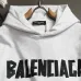 Balenciaga Tape Logo Vintage Washed Distressed Hoodie White,Gray,Black #A68210